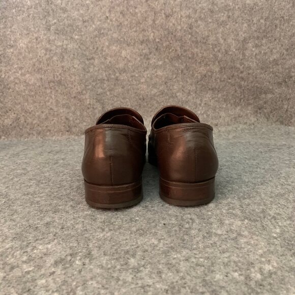 Florsheim Men’s Brown Leather Tassel Loafers Slip On Shoes - Picture 10 of 11